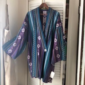 Cotton short kimono or jacket